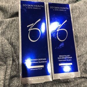 Zo Skin Health Daily Power Defense and Brightalive Skin Brightener Set Fresh